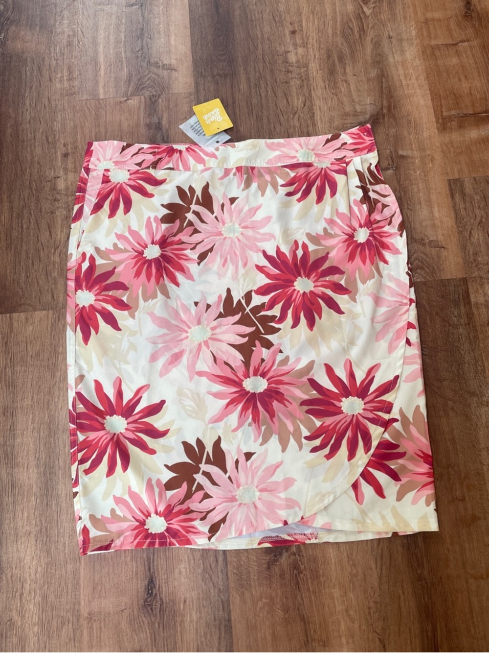 Ripskirt Hawaii NEW floral Tulip Hem Skirt Hook and Loop Size XXL 2XL Pink